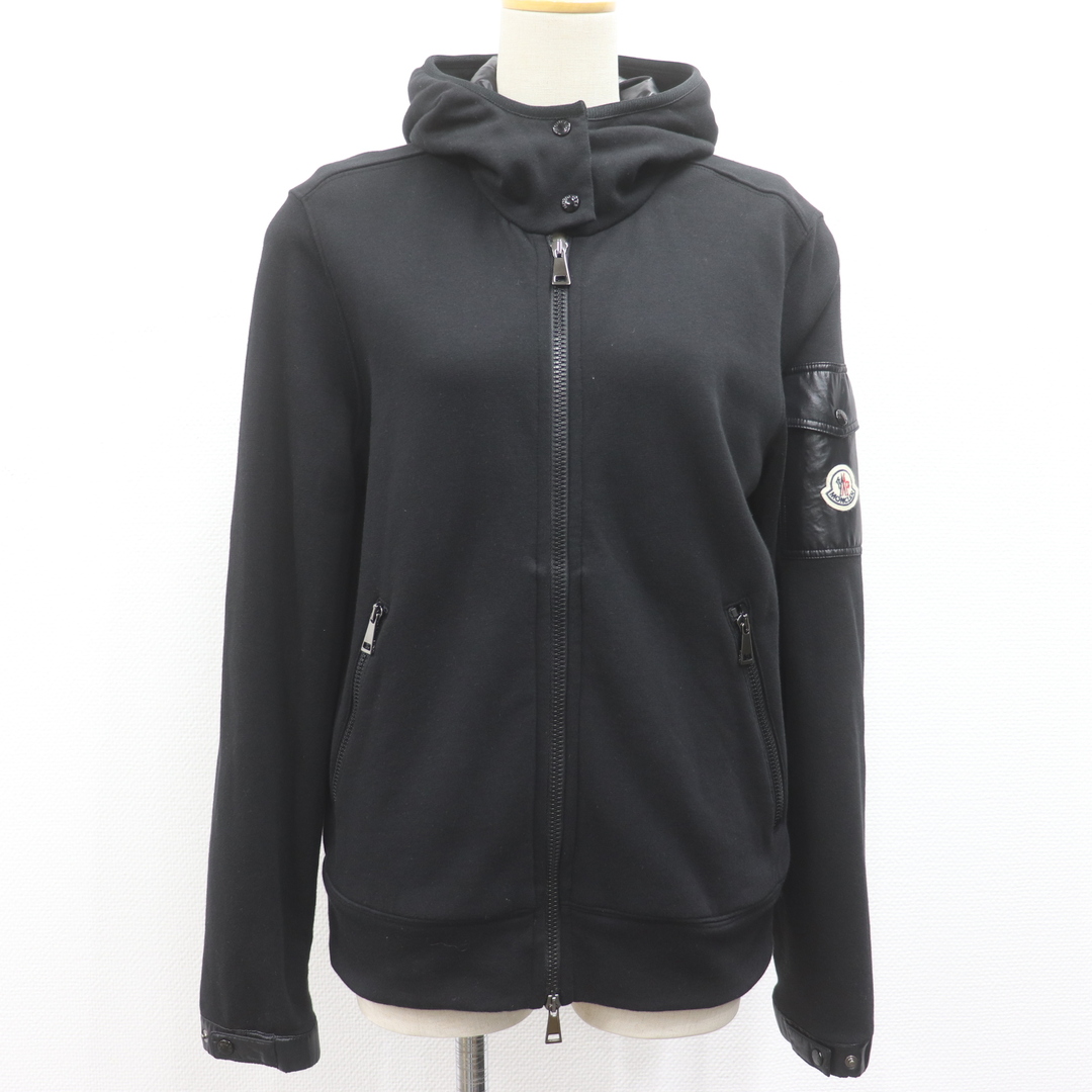 MONCLER(モンクレール)のITBR09BFPBW0 美品  国内正規品 MONCLER モンクレール MAGLIA CARDIGAN アウター トップス ジップアップ パーカー V8145 L レディース ブラック 黒 サイズL レディースのトップス(パーカー)の商品写真