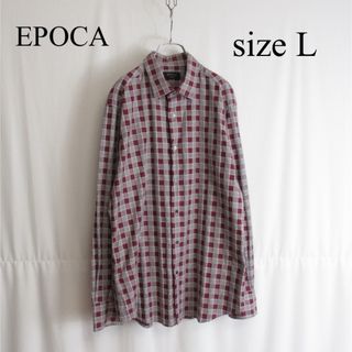 エポカ(EPOCA)のEPOCA UOMO レギュラーカラー コットン チェックシャツ トップス 48(シャツ)