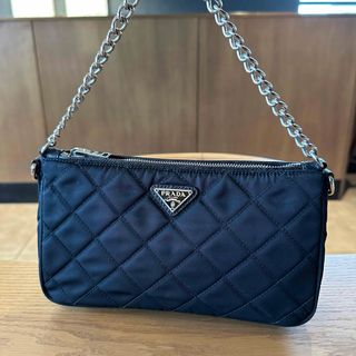 プラダ(PRADA)のPRADA プラダ キルティング　ナイロン　チェーン　ハンドバッグ　1BH026(ハンドバッグ)