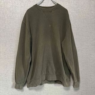 00s アメリカ古着　アメリカ輸入　スウェット　古着　used カーキ(スウェット)