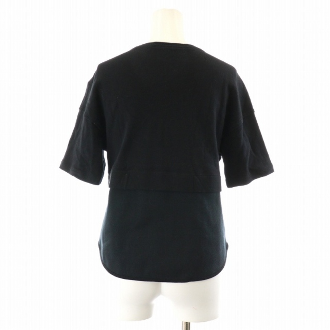 ディーゼルブラックゴールド Tシャツ カットソー リブニット 切替 XS 黒 レディースのトップス(Tシャツ(半袖/袖なし))の商品写真