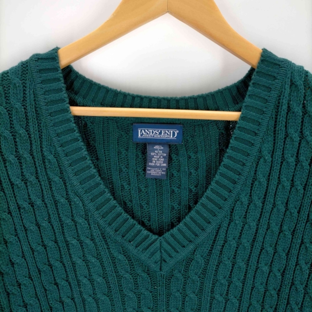 LANDS'END - LANDS END(ランズエンド) 90S 香港製 Vネック LANDS'END - LANDS END(ランズエンド) 90S 香港製 Vネック
