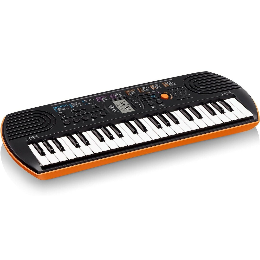 CASIO(カシオ)の美品■カシオ(CASIO) 電子キーボード SA-76 44ミニ鍵盤 ブラック&オレンジ リプロス 鍵盤楽器 器材 送料無料 楽器の鍵盤楽器(キーボード/シンセサイザー)の商品写真