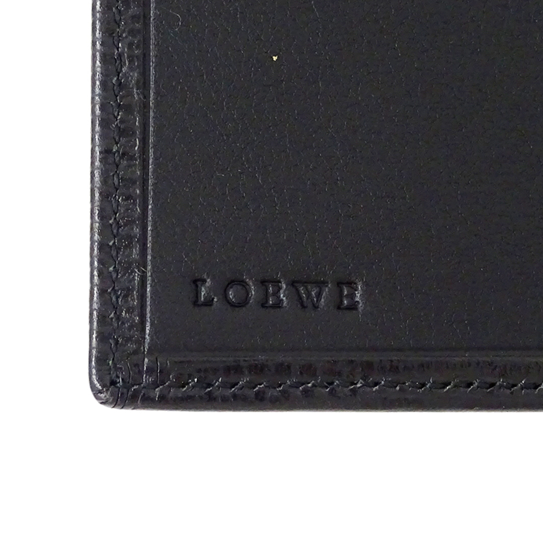 LOEWE(ロエベ)のロエベ LOEWE 財布 メンズ ブランド 札入れ レザー ブラック 黒 二つ折り おしゃれ 大人 シンプル 箱付き 【中古】 メンズのファッション小物(長財布)の商品写真