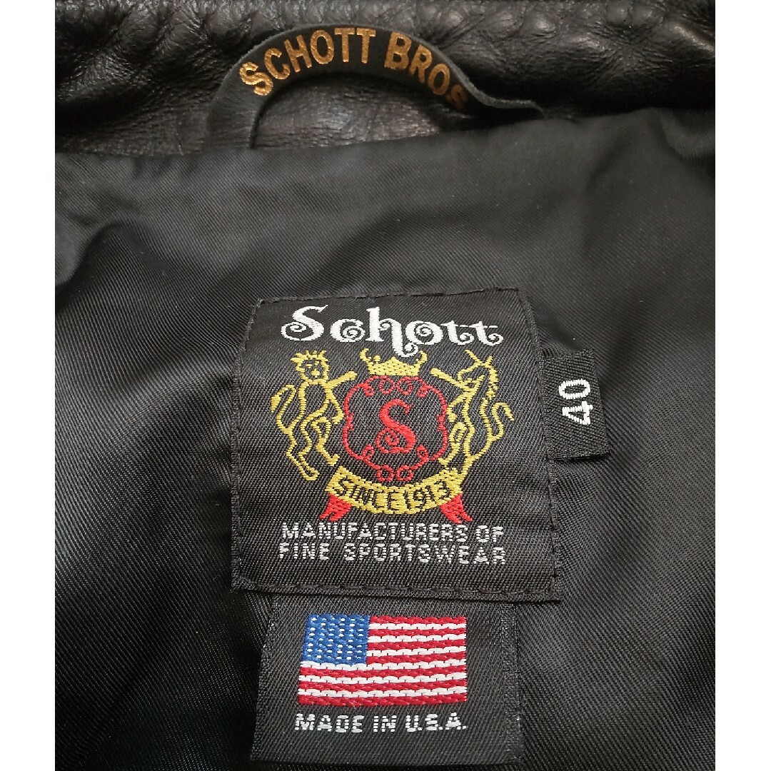 schott(ショット)のショット　ワンスターセミダブル　603US メンズのジャケット/アウター(ライダースジャケット)の商品写真