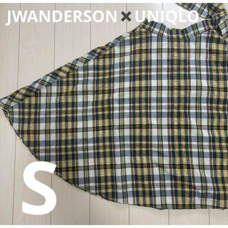 ユニクロ(UNIQLO)のJWANDERSON✖️UNIQLO  チェック柄ロングスカート　可愛い　S(ロングスカート)