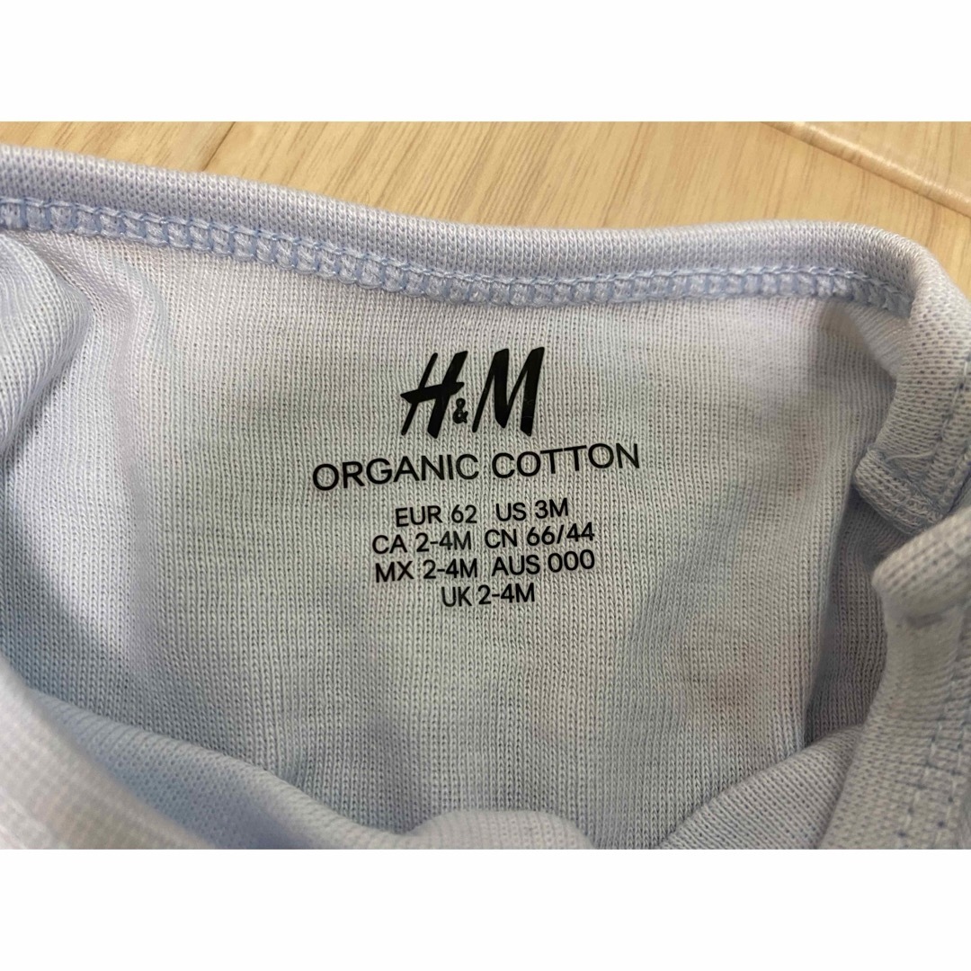 H&M(エイチアンドエム)のH&M  半袖コットンボディースーツ6枚セット キッズ/ベビー/マタニティのベビー服(~85cm)(肌着/下着)の商品写真