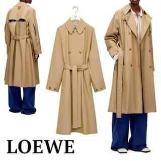 ロエベ(LOEWE)のLOEWE ロエベ ロエベ ベージュ 撥水 トレンチコート　サイズ34(トレンチコート)