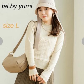 シマムラ(しまむら)のしまむら　tal.by yumi ビスチェ＋プルオーバーセットホワイトL 完売品(カットソー(長袖/七分))