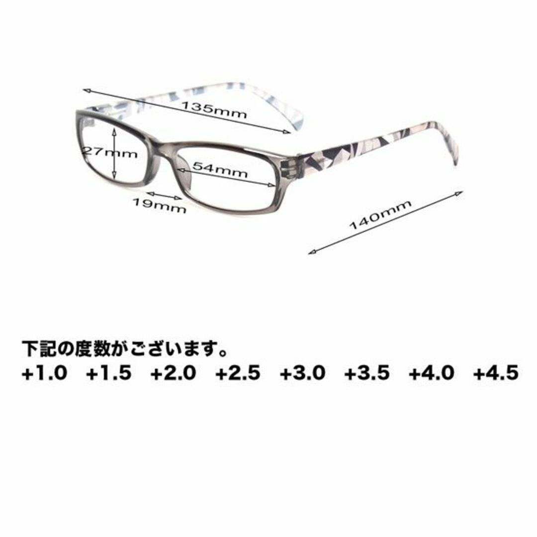 老眼鏡 +2.5 シニアグラス メンズ レディース カラフルフレーム レッド レディースのファッション小物(サングラス/メガネ)の商品写真
