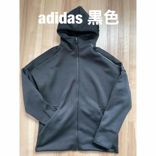 アディダス(adidas)のadidas フーディジャケット黒色(パーカー)