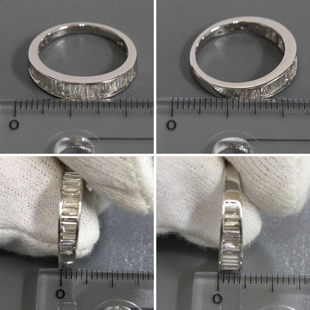 K18WGテーパーダイヤモンドリング D0.59 2.9g #12 レディースのアクセサリー(リング(指輪))の商品写真