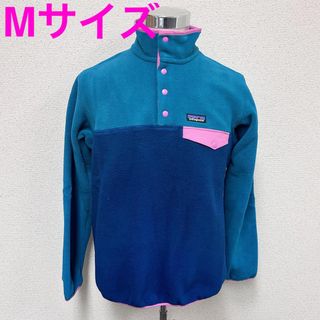 パタゴニア(patagonia)の新品 パタゴニア レディース シンチラ プルオーバー ブルー Mサイズ(ブルゾン)