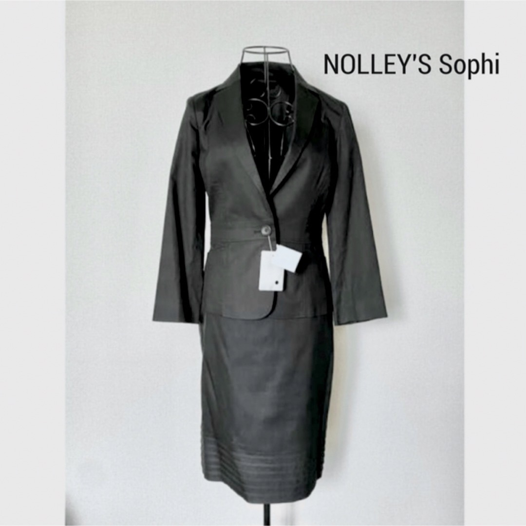 【新品・タグ付】NOLLEY'S Sophi　七分袖　スカートスーツ　ブラック | フリマアプリ ラクマ