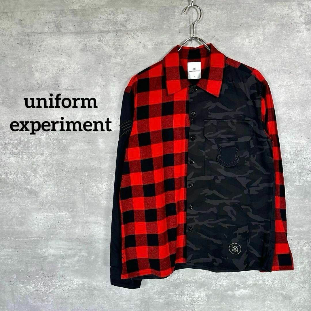 uniform experiment(ユニフォームエクスペリメント)の『ユニフォームエクスペリメント』 (2) ミリタリー 切り替えシャツ メンズのトップス(シャツ)の商品写真