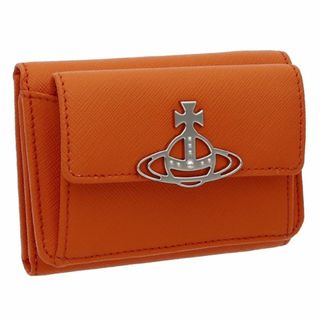 ヴィヴィアンウエストウッド(Vivienne Westwood)のヴィヴィアン ウエストウッド Vivienne Westwood 三つ折財布 52010013-SAFFIANO ORANGE(財布)