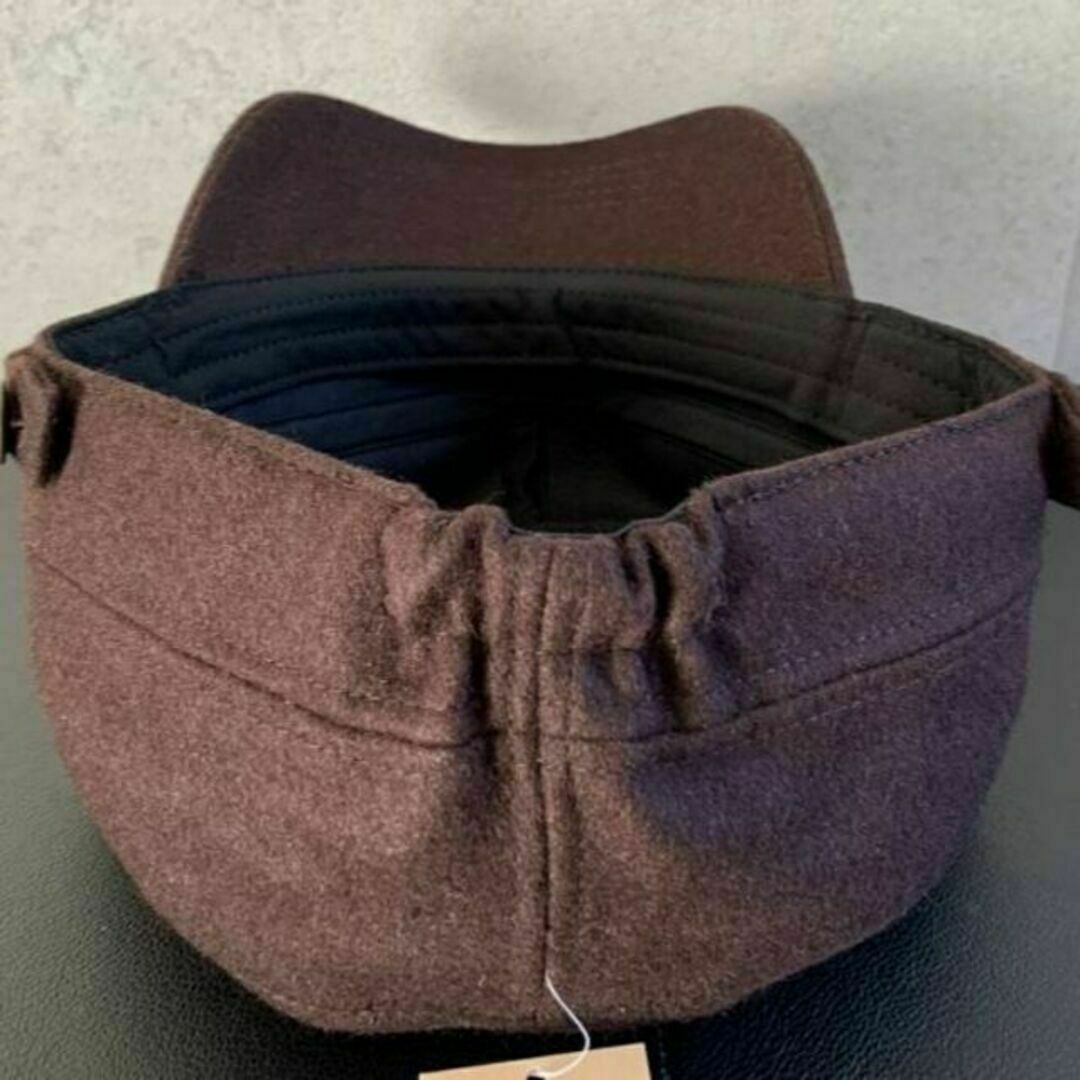 SALE 送料込 新品 大きいサイズ ウール メルトン ワークキャップ 秋冬 R メンズの帽子(キャップ)の商品写真