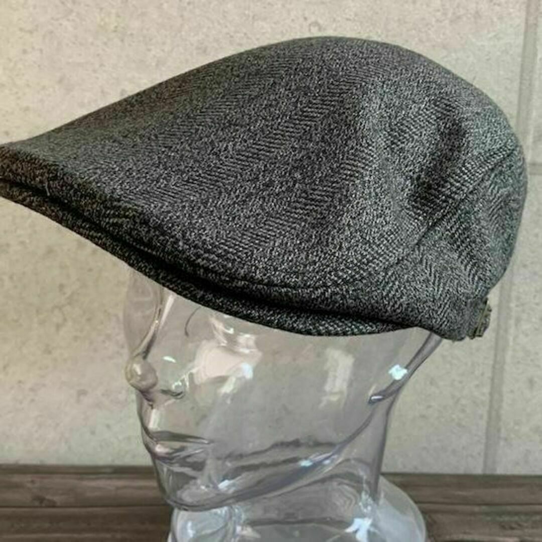 送料込 帽子 ツィード ハンチング ウール ジャガード ツイード 定番 男女 R メンズの帽子(ハンチング/ベレー帽)の商品写真