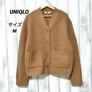 ユニクロ(UNIQLO)のUNIQLO ユニクロ (M)　プレミアムラムリブカーディガン(カーディガン)