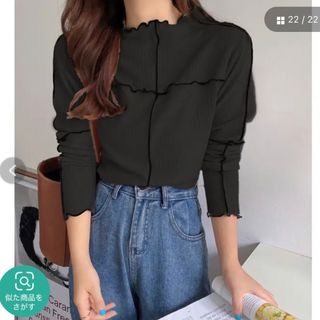 アビトーキョー(ABITOKYO)のABITOKYO ハイネックメロウカットソー(カットソー(長袖/七分))