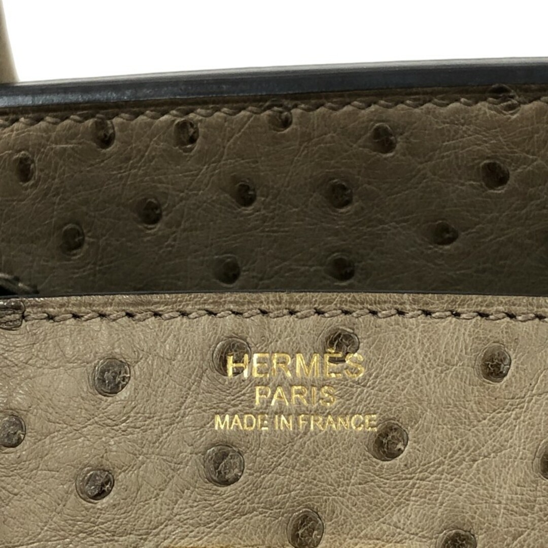 Hermes(エルメス)の　エルメス HERMES バーキン30 D刻 ムース ゴールド金具 オーストリッチ レディース ハンドバッグ レディースのバッグ(ハンドバッグ)の商品写真