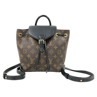 ルイヴィトン(LOUIS VUITTON)の　ルイ・ヴィトン LOUIS VUITTON モンスリNM BB M45516 ブラウン×ブラック モノグラム レディース リュック・デイパック(リュック/バックパック)