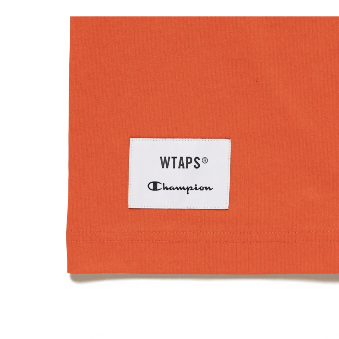 W)taps(ダブルタップス)のWTAPS ACADEMY LS COTTON. CHAMPION Lオレンジ  メンズのトップス(Tシャツ/カットソー(七分/長袖))の商品写真