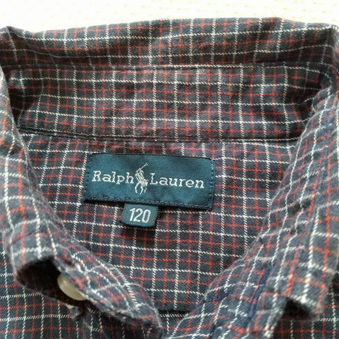 Ralph Lauren(ラルフローレン)のラルフローレン 長袖 シャツ 120 チェックシャツ 羽織り 上着 キッズ/ベビー/マタニティのキッズ服男の子用(90cm~)(Tシャツ/カットソー)の商品写真