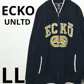 エコーアンリミテッド(ECKO UNLTD)のECKO UNLTD エコー　ジップアップブルゾン　ビッグロゴ　LL 90's(ブルゾン)