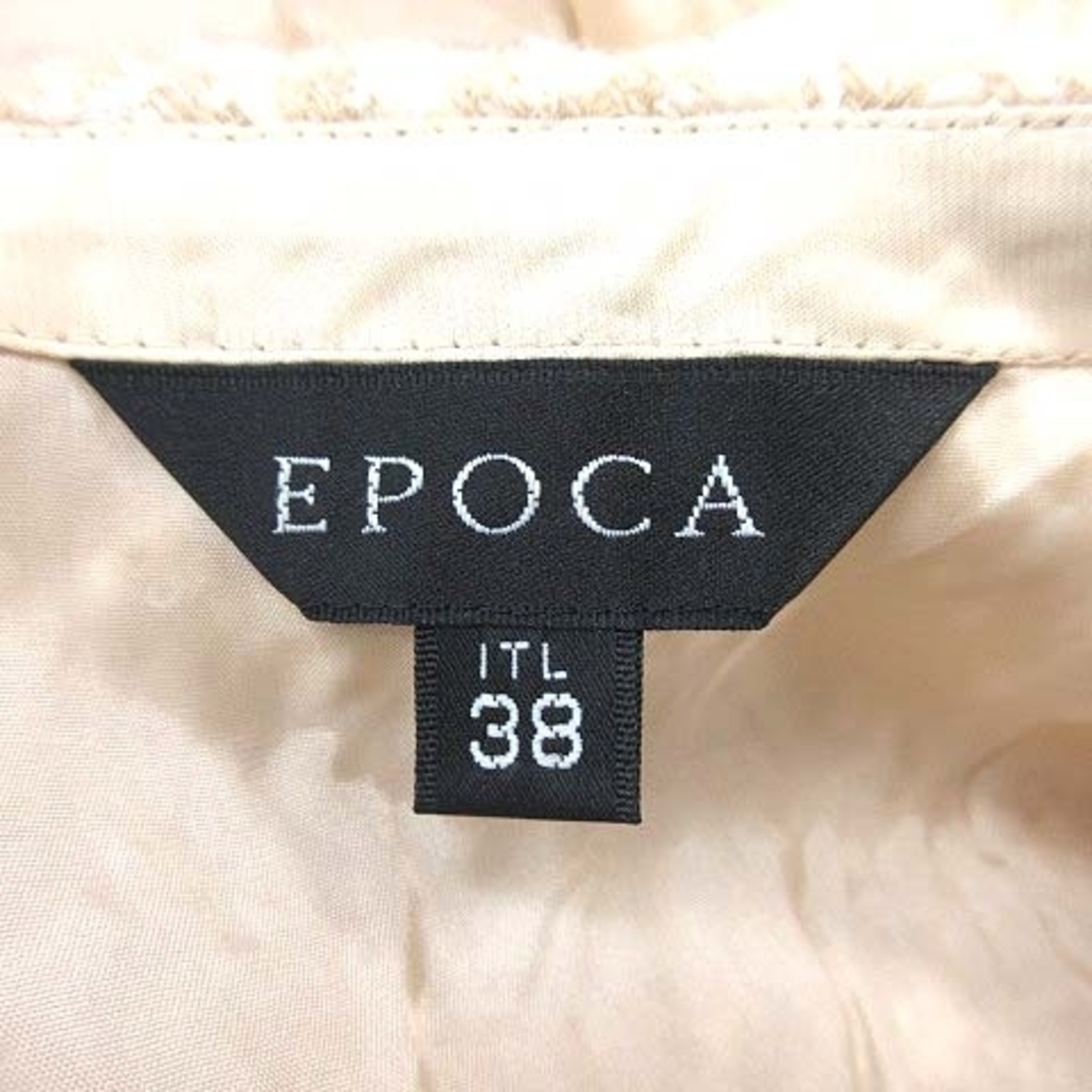 EPOCA(エポカ)のエポカ ティアードスカート タイト ひざ丈 ツイード フリンジ 38 ベージュ レディースのスカート(ひざ丈スカート)の商品写真