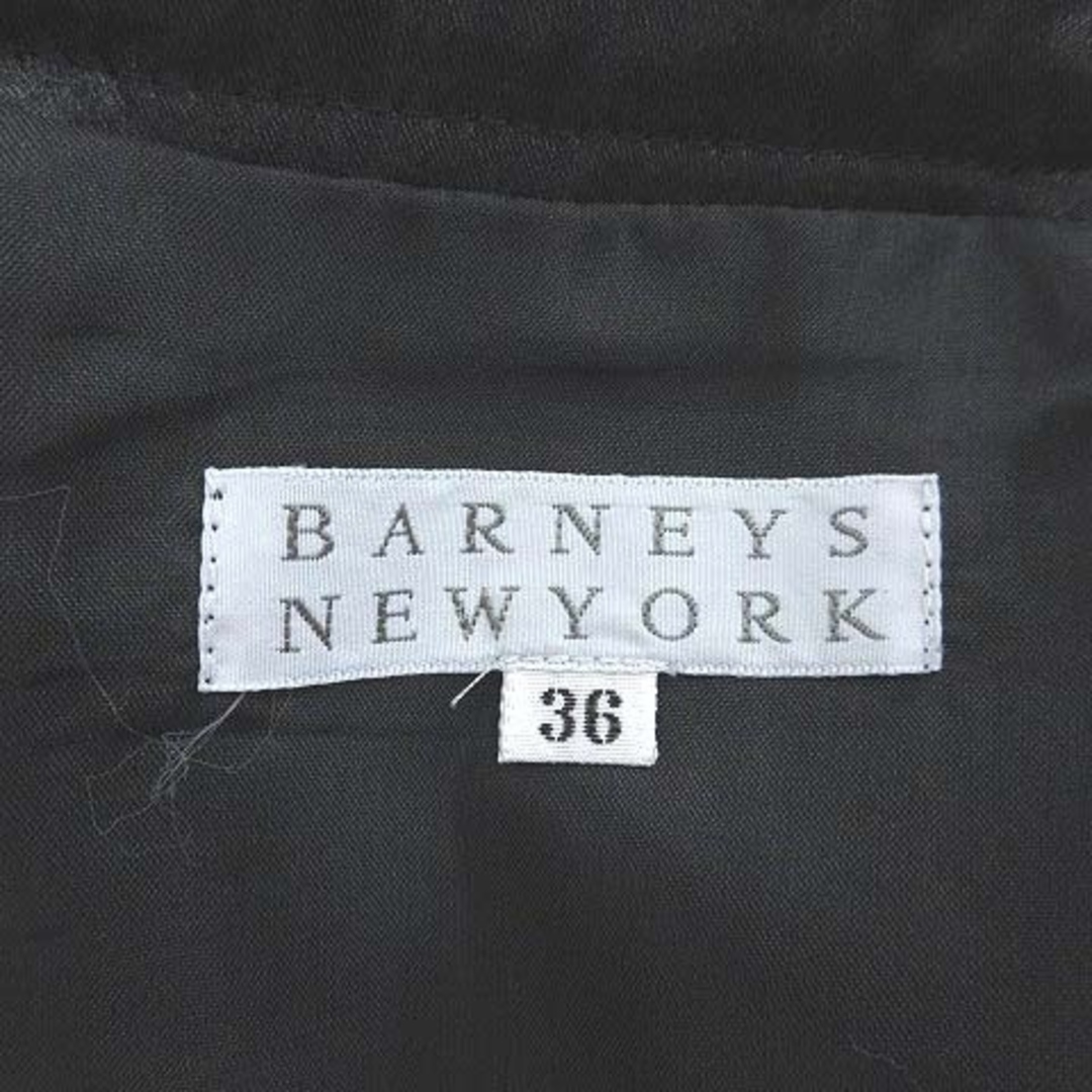 BARNEYS NEW YORK(バーニーズニューヨーク)のバーニーズニューヨーク タイトスカート ひざ丈 配色切替 ニット 36 黒 青 レディースのスカート(ひざ丈スカート)の商品写真