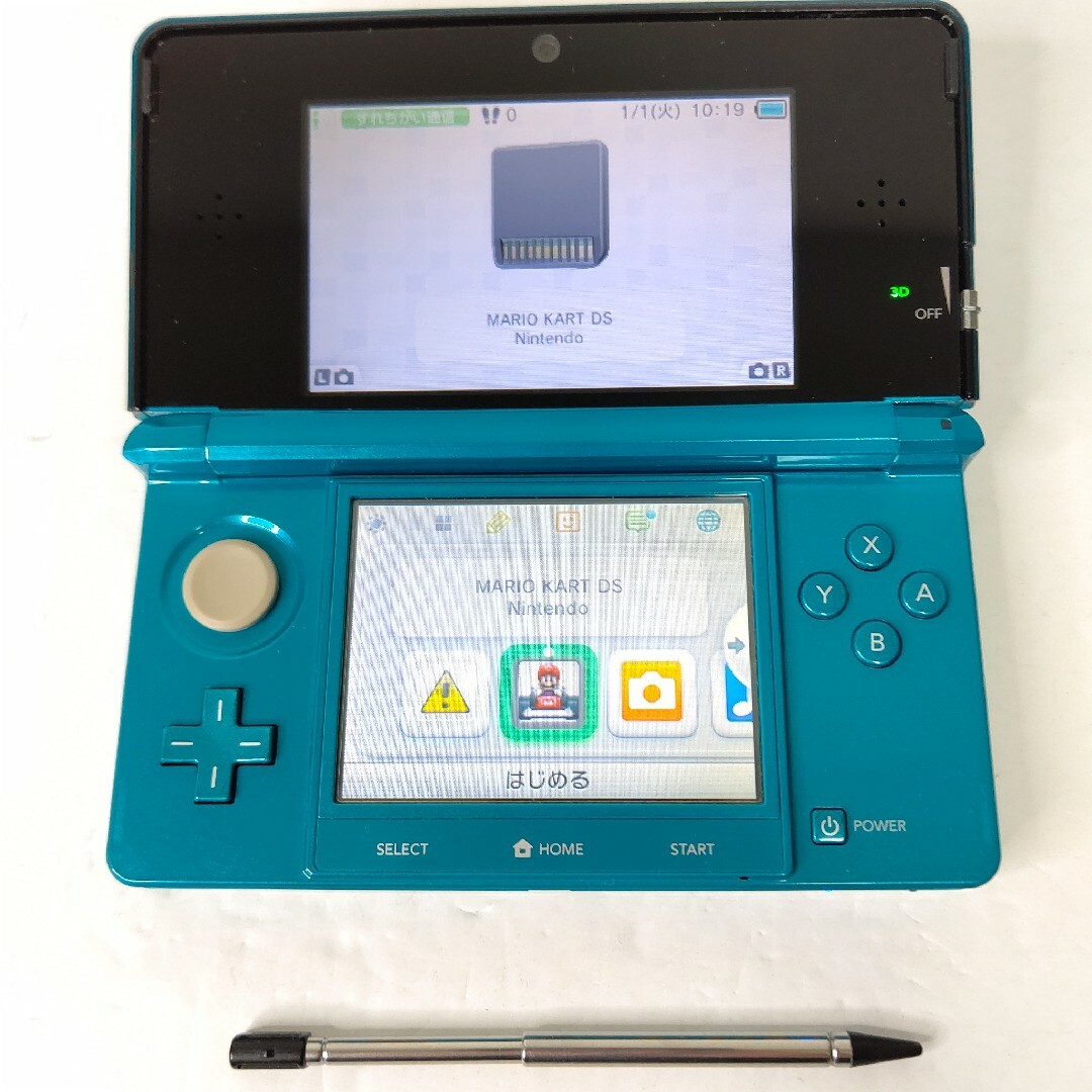 Nintendo　ニンテンドー3DS アクアブルー　画面極美品　任天堂　ゲーム機