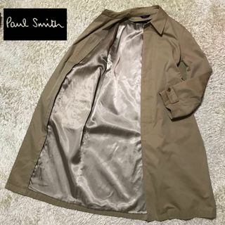 ポールスミス(Paul Smith)の【ウール混】ポールスミス　ロングステンカラーコート　裏地あり　ベージュK842(ステンカラーコート)