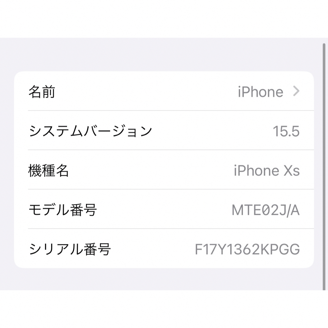 上質で快適 iPhoneXS SIMフリー 256GB 充電ケーブル他 SIMフリー