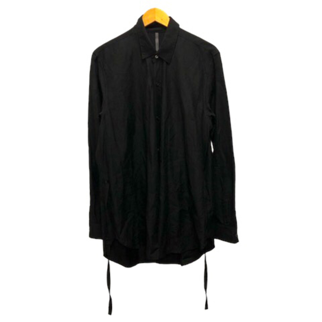 KAZUYUKI KUMAGAI ATTACHMENT(カズユキクマガイアタッチメント)のカズユキ クマガイ アタッチメント カジュアルシャツ リネン混 長袖 3 黒 メンズのトップス(シャツ)の商品写真