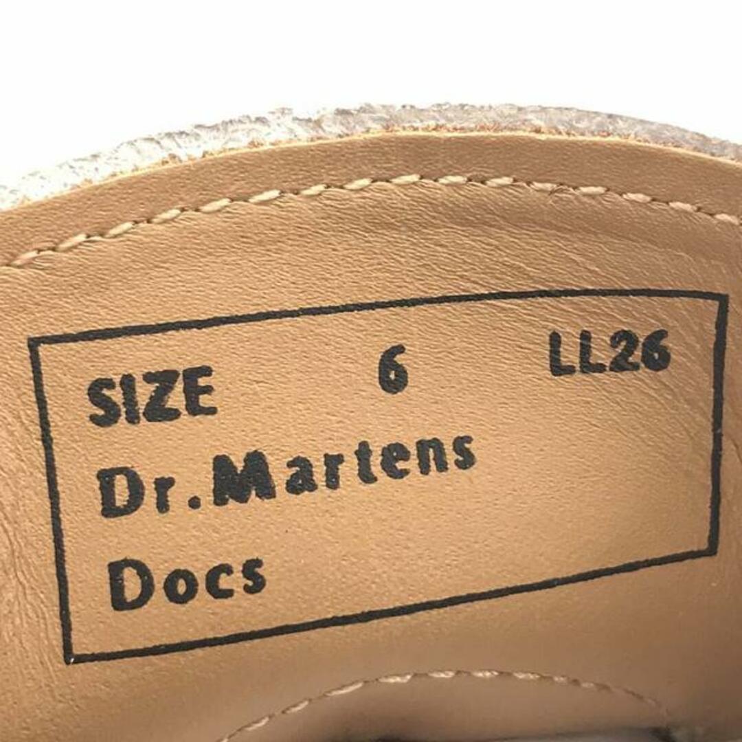 Dr.Martens(ドクターマーチン)の【新品】  Dr.Martens / ドクターマーチン | レザー サドル シューズ | UK6 | ホワイト/ブラック | レディース レディースの靴/シューズ(ブーツ)の商品写真