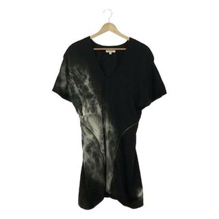 ヘルムートラング(HELMUT LANG)のHELMUT LANG / ヘルムートラング | BODY ZIPPERED DRESS ワンピース | 2 | ブラック/ホワイト | レディース(ロングワンピース/マキシワンピース)