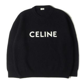 Celine　セリーヌ　ニットセーター　カラーロゴ　黒　男女兼用