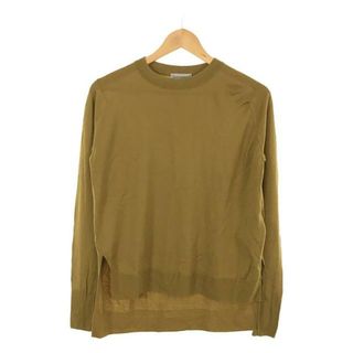 ジョンスメドレー(JOHN SMEDLEY)のJOHN SMEDLEY / ジョンスメドレー | クルーネックニット | S | マスタード | レディース(ニット/セーター)