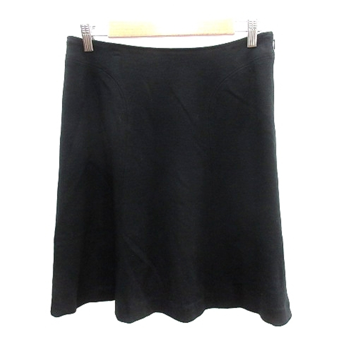 Spick & Span(スピックアンドスパン)のスピック&スパン フレアスカート ひざ丈 38 黒 ブラック /AU レディースのスカート(ひざ丈スカート)の商品写真