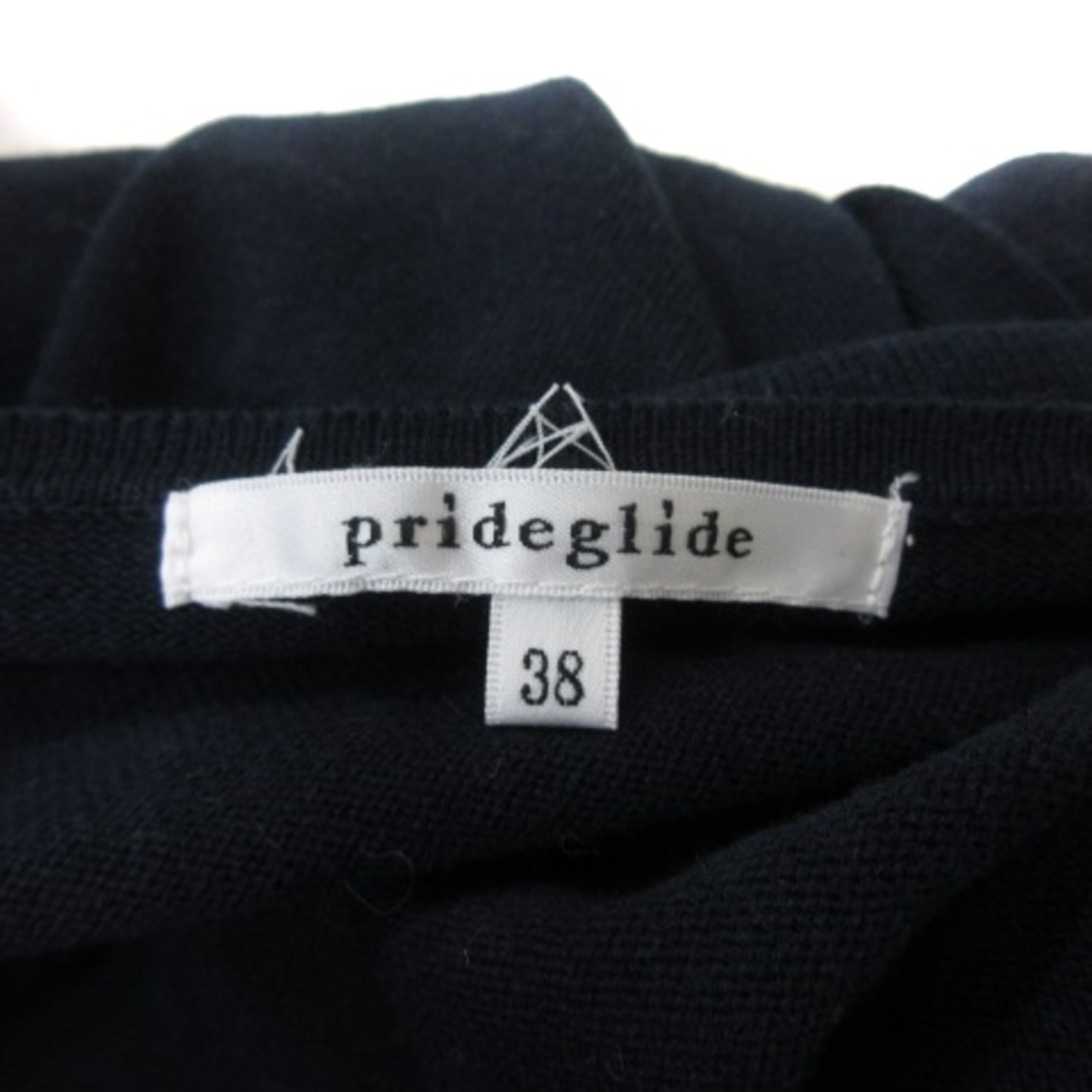 prideglide(プライドグライド)のプライドグライド カーディガン ニット 長袖 ビーズ 38 紺 ネイビー /YI レディースのトップス(カーディガン)の商品写真