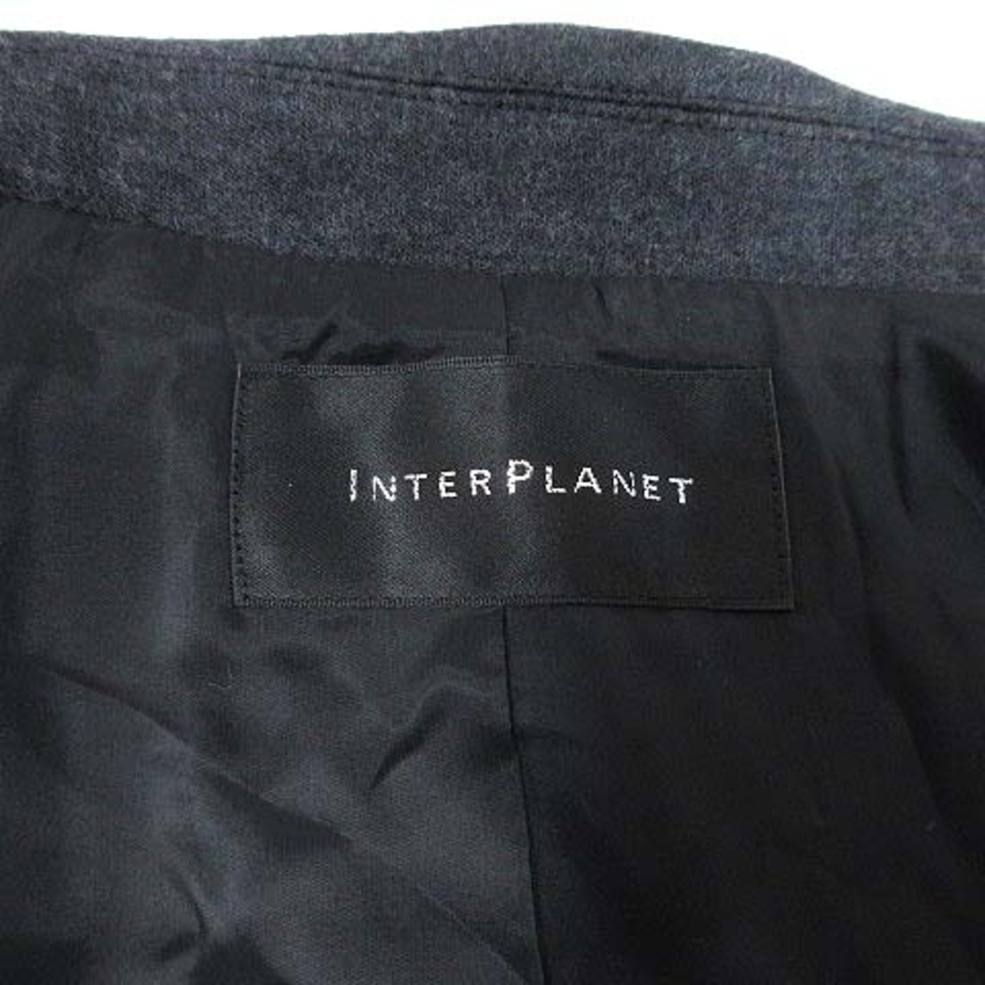 INTERPLANET(インタープラネット)のINTERPLANET テーラードジャケット 総裏地 ウール 36 黒 ブラック レディースのジャケット/アウター(その他)の商品写真