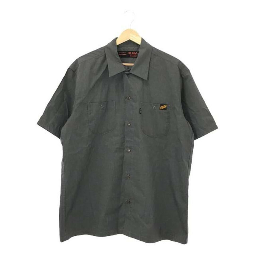 schott(ショット)のSCHOTT / ショット | コットン オープンカラーシャツ | L | グレー | メンズ メンズのトップス(Tシャツ/カットソー(半袖/袖なし))の商品写真