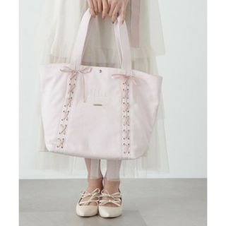 ジルバイジルスチュアート(JILL by JILLSTUART)のジルバイジルスチュアート レースアップトート 大 トートバッグ 肩掛け リボン(トートバッグ)