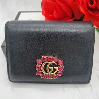 グッチ(Gucci)の【希少】 GUCCI グッチ 2つ折り財布 財布 GG マーモント 金具 レザー(財布)