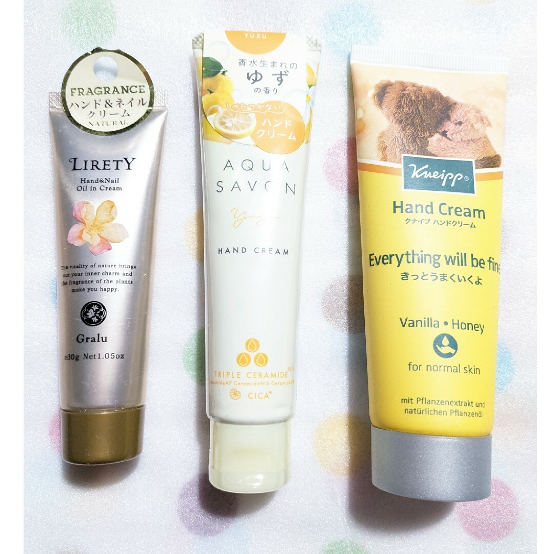 Kneipp(クナイプ)の新品ハンドクリーム3種類 コスメ/美容のボディケア(ハンドクリーム)の商品写真