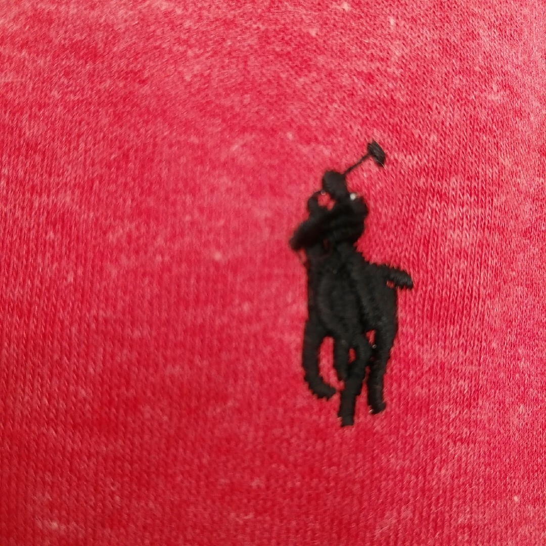 POLO RALPH LAUREN(ポロラルフローレン)の新品・未使用ポロ　パーカー　ジップアップパーカー赤系　刺繍　140㎝相当 キッズ/ベビー/マタニティのキッズ服女の子用(90cm~)(ジャケット/上着)の商品写真