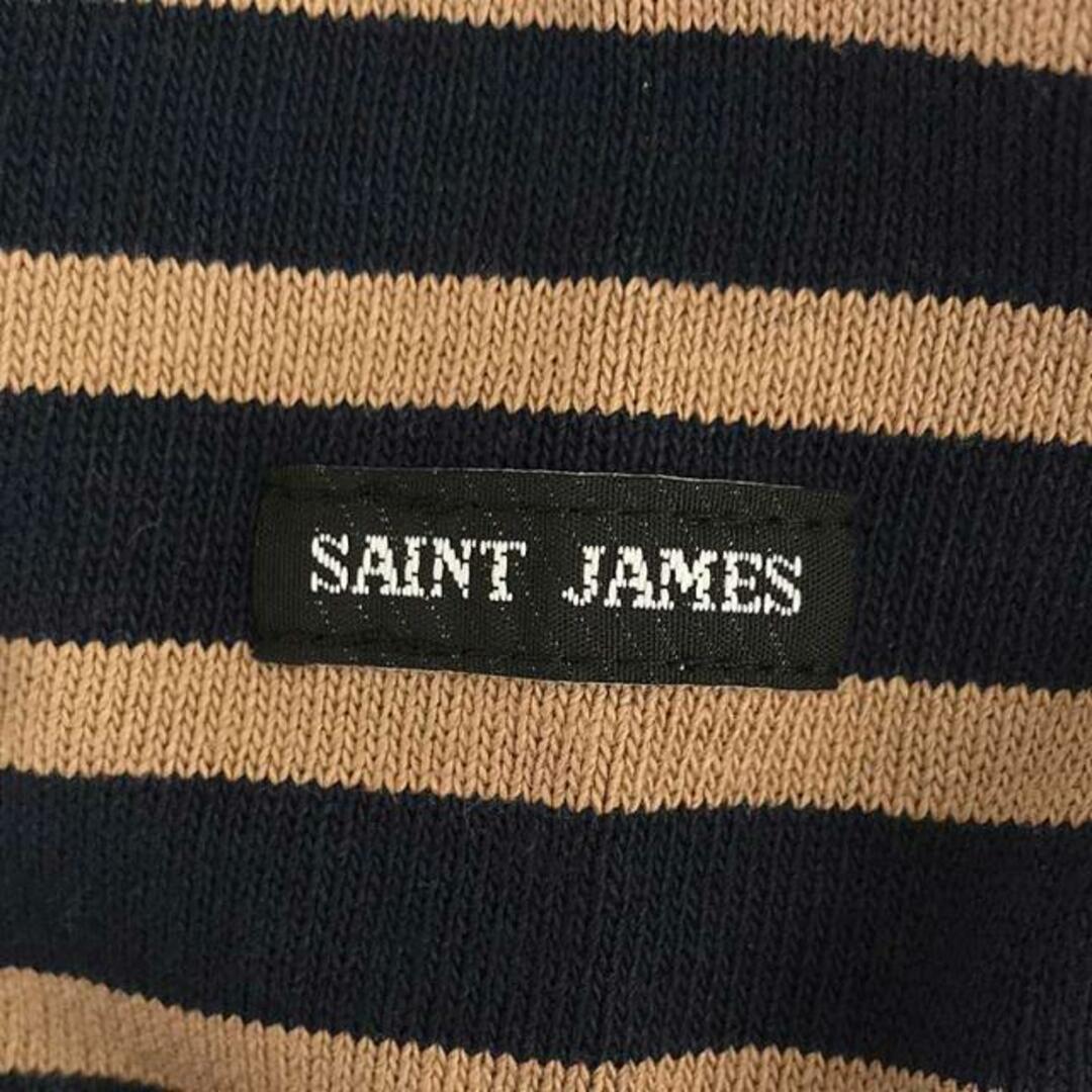 SAINT JAMES(セントジェームス)の【美品】  SAINT JAMES / セントジェームス | OUESSANT / ウエッソン ボーダー ボートネック バスクシャツ | T6 | ブラウン/ネイビー | メンズ メンズのトップス(Tシャツ/カットソー(七分/長袖))の商品写真