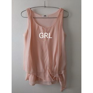 グレイル(GRL)の【未使用】GRL アシンメトリー裾リボンブラウス(シャツ/ブラウス(半袖/袖なし))