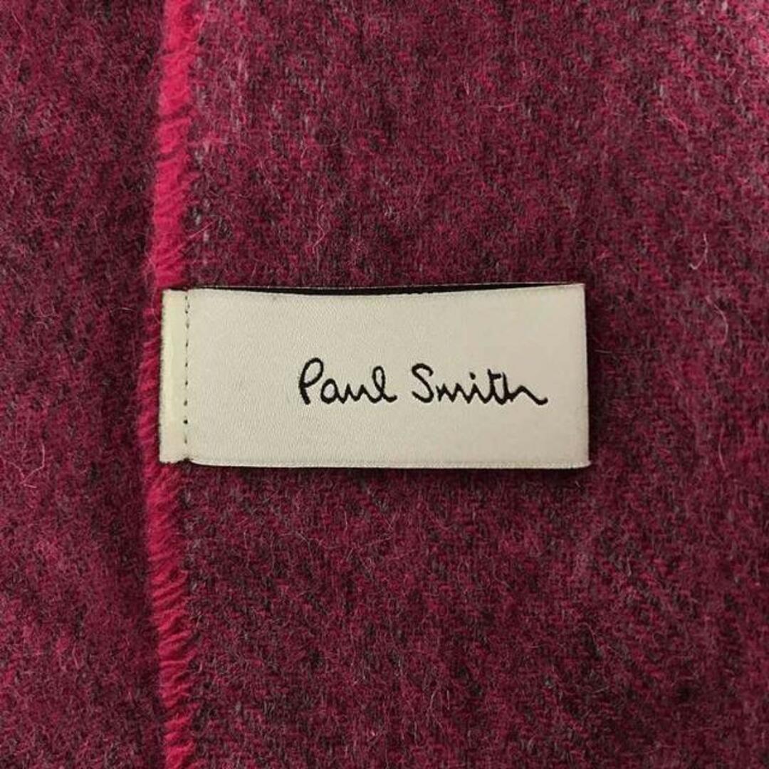 Paul Smith(ポールスミス)のPaul Smith / ポールスミス | ウール グラデーション 大判ストール | グレー/ピンク レディースのファッション小物(ストール/パシュミナ)の商品写真